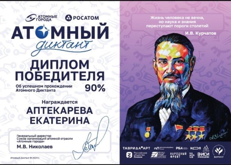 Диплом победителя.
